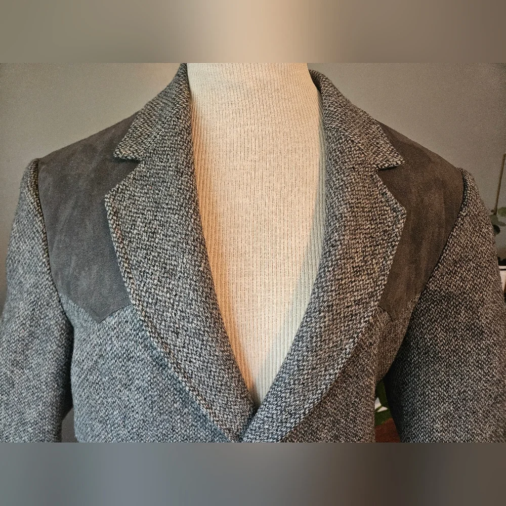 PENDLETON Vintage Western Blazer With Suede Patch Elbows & Shoulder! - Picture 2 of 15